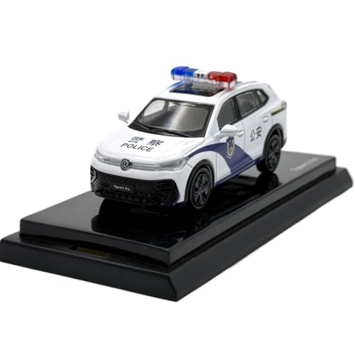 Mini Auto Spielzeug 1:64 Für SAIC Volkswagen Tiguan L PRO Polizeiauto Maßstab Druckguss Metallmodell Spielzeugauto Statisches Spielzeug Wohnkultur von CYQOCD