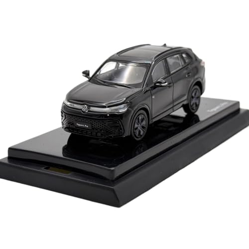 Mini Auto Spielzeug 1:64 Für SAIC Volkswagen Tiguan L Pro Legierung Sammlerstücke Druckgussfahrzeuge Kleines Modell Schwarz/Weiß Wohnkultur(Black) von CYQOCD