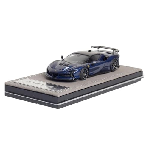 Mini Auto Spielzeug 1:64 Für SF90 XX Stradale Simulation Fahrzeug Harz Auto Modell Supercar Mini Metall Ornament Wohnkultur(Blue) von CYQOCD
