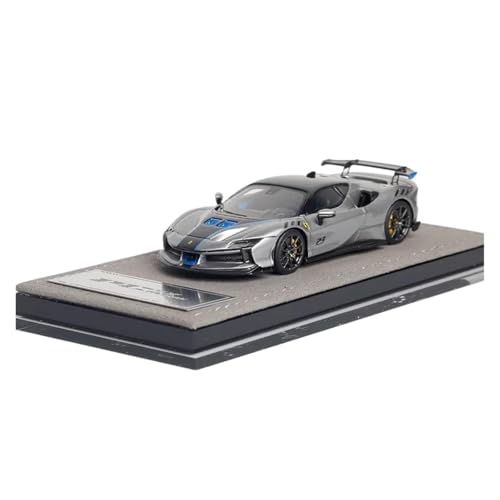 Mini Auto Spielzeug 1:64 Für SF90 XX Stradale Simulation Fahrzeug Harz Auto Modell Supercar Mini Metall Ornament Wohnkultur(Gray) von CYQOCD