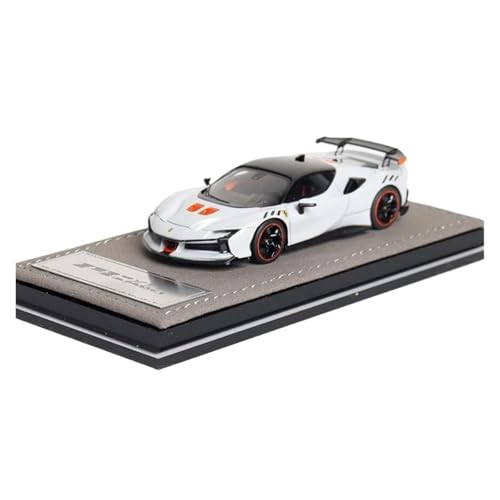 Mini Auto Spielzeug 1:64 Für SF90 XX Stradale Simulation Fahrzeug Harz Auto Modell Supercar Mini Metall Ornament Wohnkultur(Orange) von CYQOCD