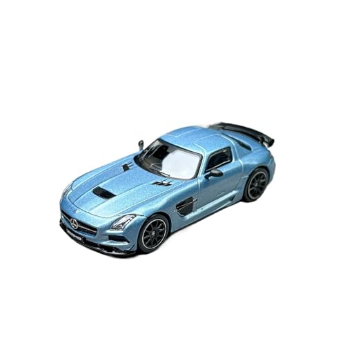 Mini Auto Spielzeug 1:64 Für SLS AMG Eisblaues Legierungsautomodell Supersportwagen Metallfahrzeug Mehrfarbiges Spielzeug Wohnkultur(Blue) von CYQOCD