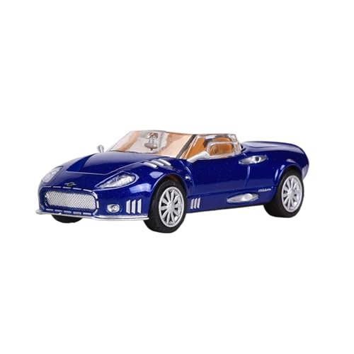 Mini Auto Spielzeug 1:64 Für Spyker C12 Cabrio-Sportwagen Mode-Retro-Stil Fahrzeug Legierung Modell Druckguss Metall Auto Wohnkultur(Blue) von CYQOCD