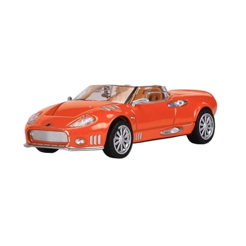 Mini Auto Spielzeug 1:64 Für Spyker C12 Cabrio-Sportwagen Mode-Retro-Stil Fahrzeug Legierung Modell Druckguss Metall Auto Wohnkultur(Orange) von CYQOCD