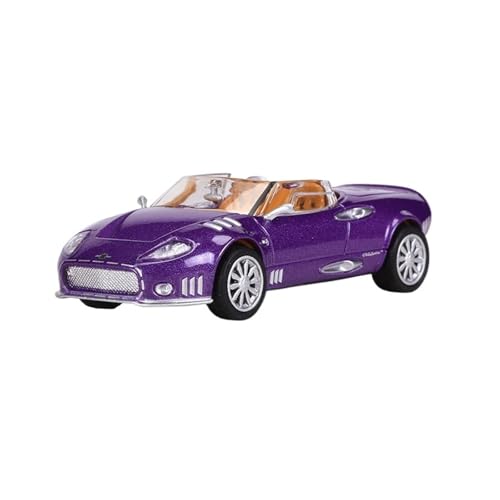 Mini Auto Spielzeug 1:64 Für Spyker C12 Cabrio-Sportwagen Mode-Retro-Stil Fahrzeug Legierung Modell Druckguss Metall Auto Wohnkultur(Purple) von CYQOCD