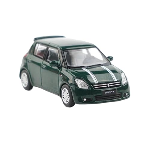 Mini Auto Spielzeug 1:64 Für Suzuki Swift Gen.1 Y36-02 Y36-03 Klassische Limousine Legierung Modell Grün Und Gelb Spielzeugauto Display Wohnkultur(Green) von CYQOCD