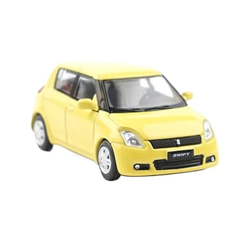 Mini Auto Spielzeug 1:64 Für Suzuki Swift Gen.1 Y36-02 Y36-03 Klassische Limousine Legierung Modell Grün Und Gelb Spielzeugauto Display Wohnkultur(Yellow) von CYQOCD