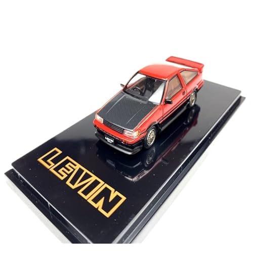 Mini Auto Spielzeug 1:64 Für Toyota Corolla Coupe Levin AE86 Legierung Automodell Montiert Farbe Kreative Ornamente Wohnkultur(Red) von CYQOCD