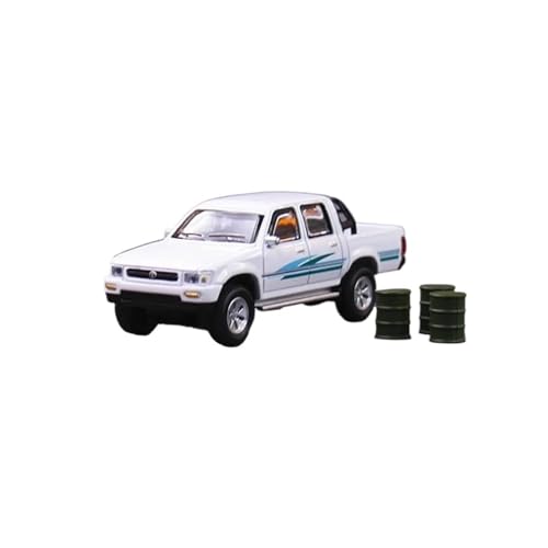 Mini Auto Spielzeug 1:64 Für Toyota Hilux 1993 Legierung Miniatur Auto Spielzeug Fahrzeuge Modell Home Auto Büro Dekoration Wohnkultur(White) von CYQOCD