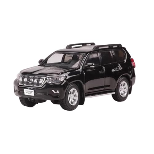 Mini Auto Spielzeug 1:64 Für Toyota Prado (150) Multicolor Legierung Auto Modell Statische Metall Fahrzeug Display Stand Display Wohnkultur(Black) von CYQOCD