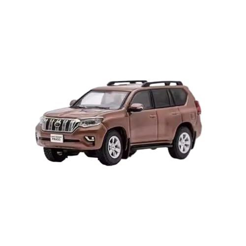 Mini Auto Spielzeug 1:64 Für Toyota Prado (150) Multicolor Legierung Auto Modell Statische Metall Fahrzeug Display Stand Display Wohnkultur(Brown) von CYQOCD