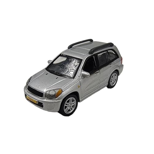 Mini Auto Spielzeug 1:64 Für Toyota RAV4 Legierung Skala Auto Modell Miniatur Auto Modell Spielzeug Display Silber Wohnkultur von CYQOCD