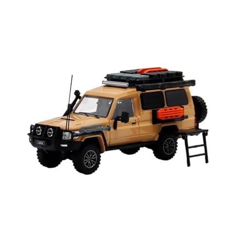 Mini Auto Spielzeug 1:64 Für Toyota Rand Cruiser J70 LC78 SUV Geländewagen Multicolor Legierung Auto Camping Reise Spielzeug Wohnkultur(Yellow) von CYQOCD