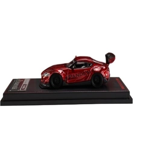 Mini Auto Spielzeug 1:64 Für Toyota Supra (A90) - Metallic-Rot-Legierung Realistisches Dekoratives Automodell Statisches Ornament Wohnkultur von CYQOCD