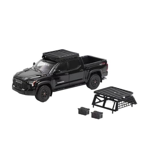 Mini Auto Spielzeug 1:64 Für Toyota Tundra Pickup Pickup XK70 TRD Pro Legierung Maßstab Auto Modell Auto Thema Zimmer Dekoration Wohnkultur(Black) von CYQOCD