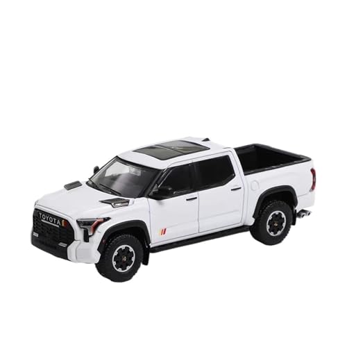 Mini Auto Spielzeug 1:64 Für Toyota Tundra Pickup Pickup XK70 TRD Pro Legierung Maßstab Auto Modell Auto Thema Zimmer Dekoration Wohnkultur(White) von CYQOCD