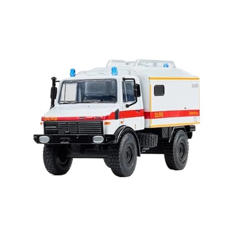 Mini Auto Spielzeug 1:64 Für U1300L U300L DLRG Krankenwagen + LKW Simulation Transporter Legierung Modell MPV Statische Spielzeug Wohnkultur(White) von CYQOCD