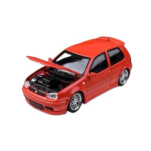 Mini Auto Spielzeug 1:64 Für VW Golf GTI Mk4 Nutzfahrzeug Maßstabmodell Legierung Automodell Miniaturdekoration Wohnkultur(Red) von CYQOCD
