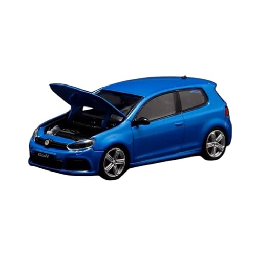 Mini Auto Spielzeug 1:64 Für Volkswagen Golf R MK6 Legierung Maßstab Auto Modell Blau Und Weiß Indoor Sammlung Ausstellung Wohnkultur(Blue A) von CYQOCD