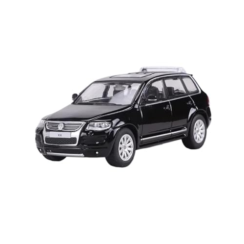 Mini Auto Spielzeug 1:64 Für Volkswagen Touareg R50 SUV Legierung Auto Modell Diecast Spielzeug Fahrzeug Metall Dekorationen Wohnkultur(Black) von CYQOCD