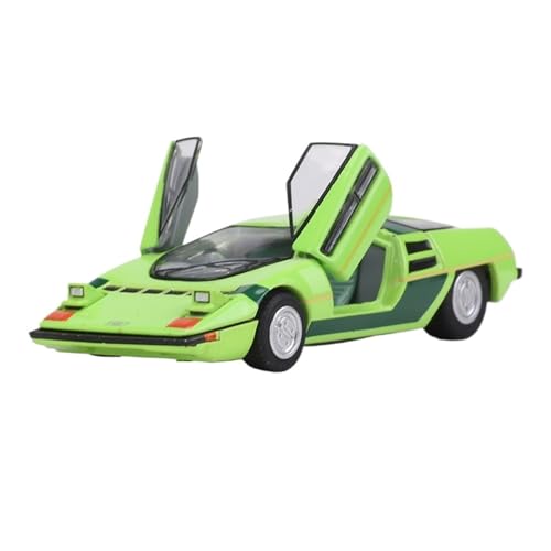Mini Auto Spielzeug 1:64 Für Zero Scissor Door Sportwagen-Ornamente Legierungsautomodell Mit Offenen Türen + Flip Lights Wohnkultur(Green) von CYQOCD