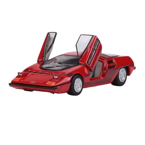 Mini Auto Spielzeug 1:64 Für Zero Scissor Door Sportwagen-Ornamente Legierungsautomodell Mit Offenen Türen + Flip Lights Wohnkultur(Red) von CYQOCD