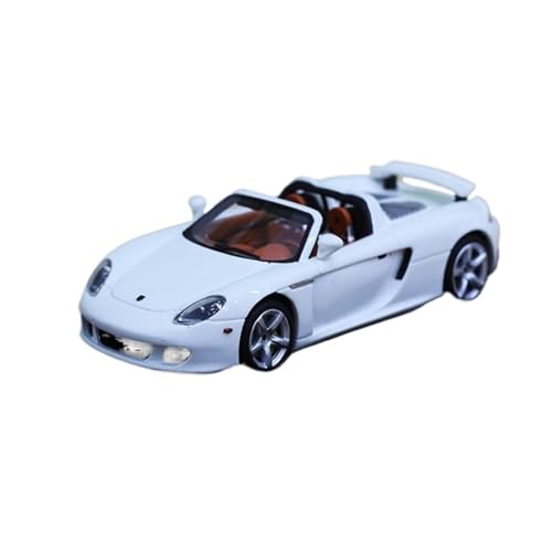Mini Auto Spielzeug 1:64 für Porsche Carrera Carrera GT Cabrio Harz Auto Modell Weiß Klassische Fahrzeug Desktop Display Wohnkultur von CYQOCD