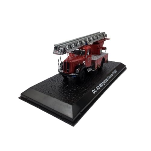 Mini Auto Spielzeug 1:72 Für DL 30 Magirus Saurer 2 DM Kletterleiter Feuerwehrauto Legierung Modell Rotes Engineering Fahrzeug Wohnkultur von CYQOCD