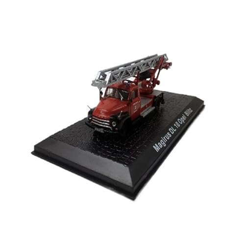 Mini Auto Spielzeug 1:72 Für Magirus DL 18 Opel Blitz Feuerwehrauto Arbeitsfahrzeug Seltenes Legierungsmodell Sonderdekoration Wohnkultur von CYQOCD