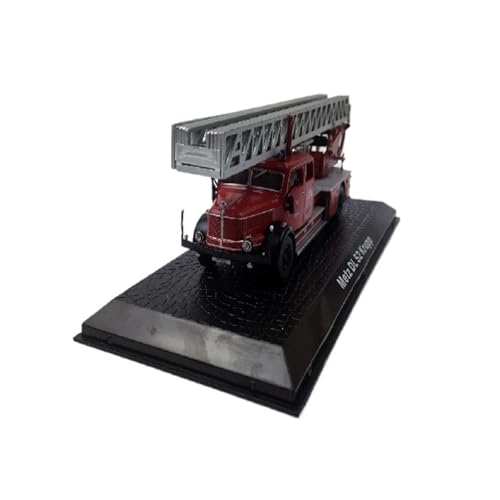 Mini Auto Spielzeug 1:72 Für Metz DL 52 Krupp Drehleiter Feuerwehrauto Transportfahrzeug Rot Alu-Druckgussmodell Wohnkultur von CYQOCD