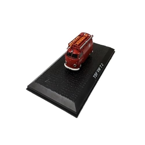 Mini Auto Spielzeug 1:72 Für Volkswagen TSF VW T 2 Feuerwehrauto Reisespielzeugauto Druckgussmodell Rote Innendekoration Wohnkultur von CYQOCD