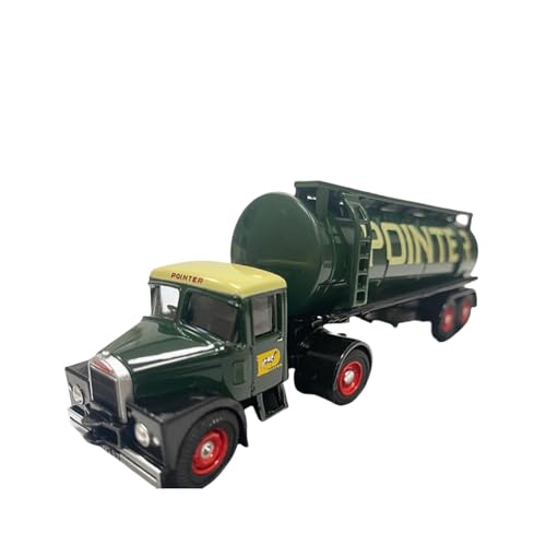 Mini Auto Spielzeug 1:76 Für Engineering Fahrzeug Öl Tank LKW Autos Modell Engineering Auto Modelle Ornamente Wohnkultur(Green) von CYQOCD