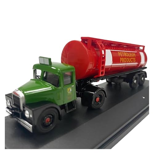 Mini Auto Spielzeug 1:76 Für Engineering Fahrzeug Öl Tank LKW Autos Modell Engineering Auto Modelle Ornamente Wohnkultur(Red) von CYQOCD