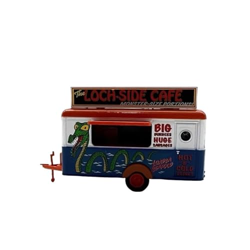 Mini Auto Spielzeug 1:76 Für Mobile Trailer Lakeside Cafe Metall Auto Modell Simulation Spielzeug Modell Schaufenster Wohnkultur von CYQOCD