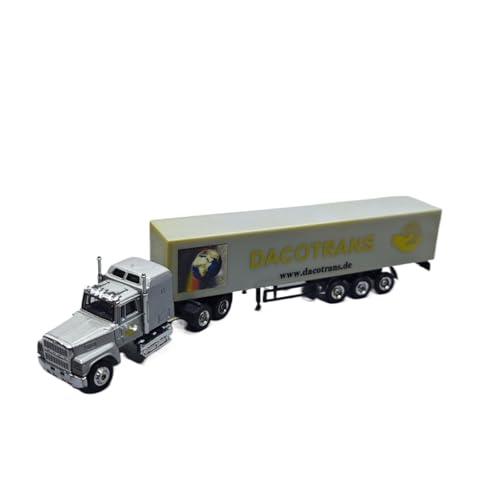 Mini Auto Spielzeug 1:87 Für Ford Dacotrans Traktor Container LKW Silber Fahrzeug Statische Maßstab Modell Legierung Dekoration Wohnkultur von CYQOCD