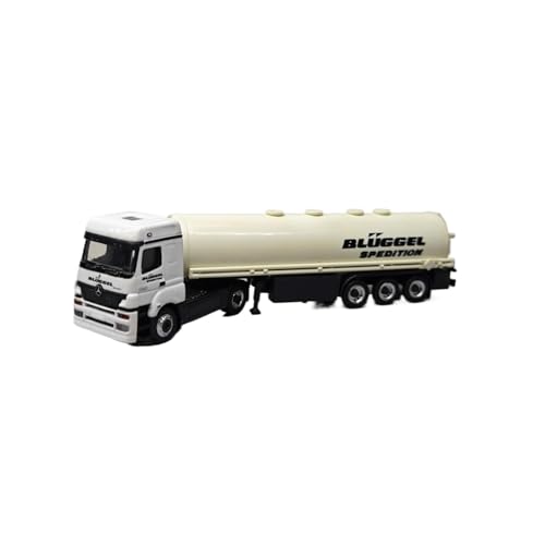 Mini Auto Spielzeug 1:87 Für MB AXOR Sattelzugmaschine Tanker - Bluggel Alu-Transporter Modell Weiß Druckguss Fahrzeug Display Wohnkultur Mini Auto Spielzeug 1:87 Für MB AXOR Sattelzugmaschine Tanker - Bluggel Alu-Transporter Modell Weiß Druckguss Fahrzeug Display Wohnkultur von CYQOCD