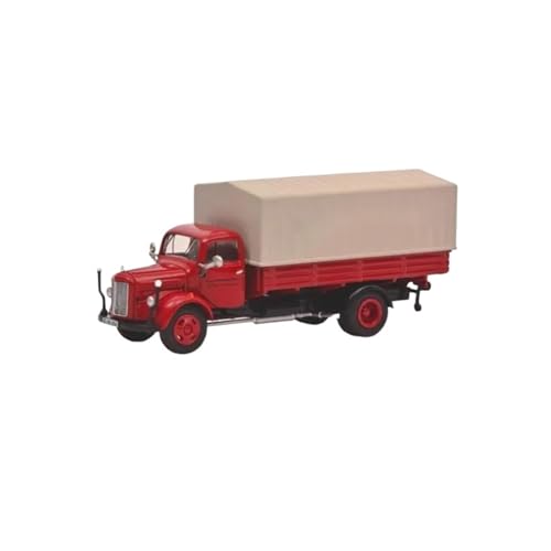 Mini Auto Spielzeug 1:87 Für MB L3500 Pickup Truck Mit Schuppen Transport Truck Legierung Automodell Statisches Modell Spielzeug Wohnkultur(Blue) von CYQOCD