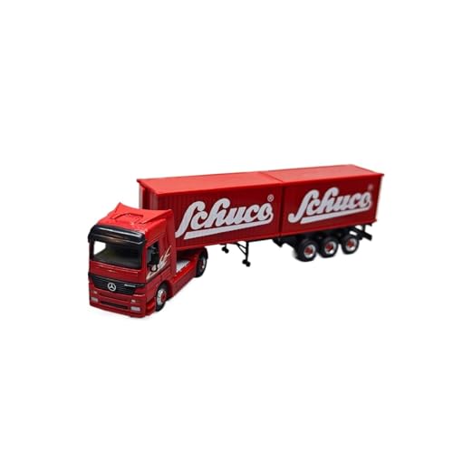 Mini Auto Spielzeug 1:87 Für MB Traktor Doppeltürcontainer Rot Legierung Auto Modell Maßstab Fahrzeug Druckguss Dekoration Wohnkultur von CYQOCD