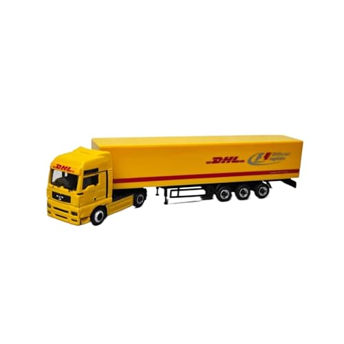 Mini Auto Spielzeug 1:87 Für Man Gelber Traktor-Container-LKW Mini-Legierungsfahrzeug-Statikauto-Kollektion Für Männer Wohnkultur von CYQOCD