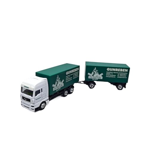 Mini Auto Spielzeug 1:87 Für Man TG-460 Kurzcontainermodell Grüner LKW Legierungsfahrzeug Mit Anhängersatz Statisches Spielzeug Wohnkultur von CYQOCD