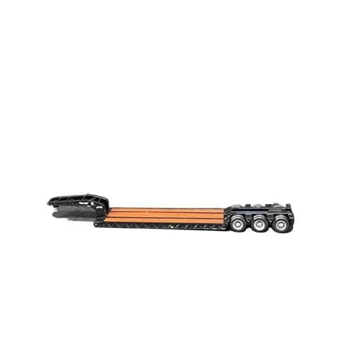 Mini Auto Spielzeug 1:87 Für Peterbilt 389 Heavy Truck Low Board Trailer Retro Decor Legierung Auto Modell Display Spielzeug Wohnkultur(Black) von CYQOCD
