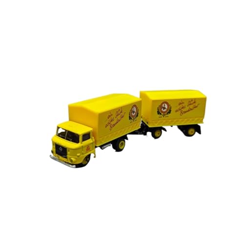 Mini Auto Spielzeug 1:87 Für Postbrauerei Nesselwang Gelber Container Mit Anhänger-Set Gelbes Modellauto Aus Legierung Wohnkultur von CYQOCD