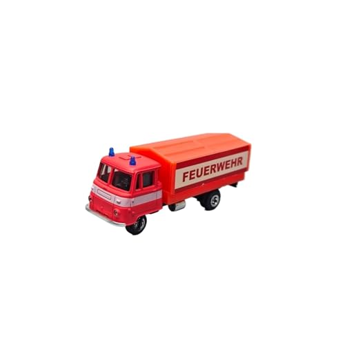Mini Auto Spielzeug 1:87 Für Rotes Feuerwehrauto Legierungsmodell Maßstab Spielzeugautostatisches Dekorationsmodell Für Zuhause Wohnkultur von CYQOCD