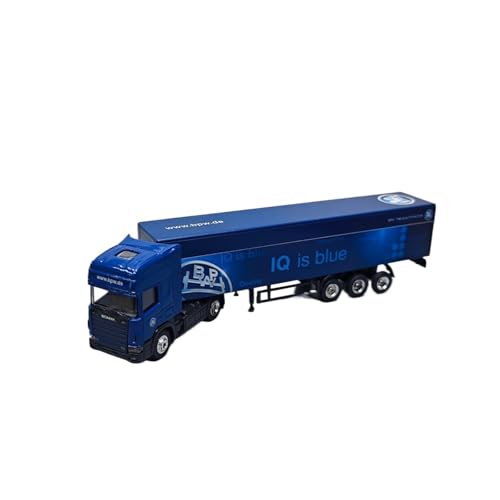 Mini Auto Spielzeug 1:87 Für Scania Blau Kleine Skala Legierung Container LKW ​​statische Metall Ornamente Desktop Dekoration Wohnkultur von CYQOCD