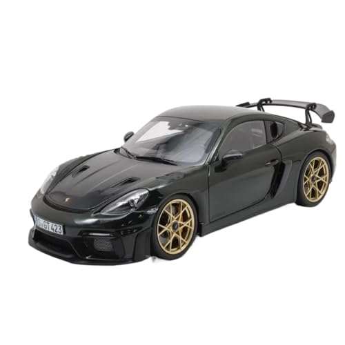 Mini Auto Spielzeug 118 Für Porsche GT4 RS Cayman Mini Spielzeug Legierung Auto Modell Sammlung Maßstab Fahrzeug Display Wohnkultur(Black) von CYQOCD