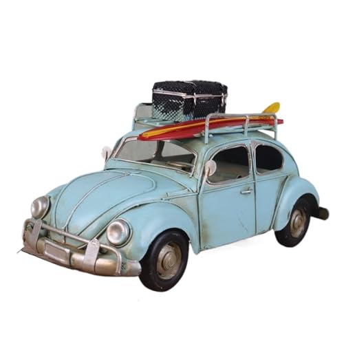 Mini Auto Spielzeug Für Klassische Volkswagen Käfer Eisen Modell Auto Spielzeug Vintage Metall Handwerk Ornamente Wohnkultur(Blue) von CYQOCD