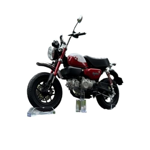 Miniatur Motorfahrzeug Modelle 1/12 Für Honda Monkey125 2022 Legierung Motorrad Modell Spielzeug Sport Motorrad Racing Modell Mini Moto Modell Druckguss-Nachbildung(Red) von CYQOCD