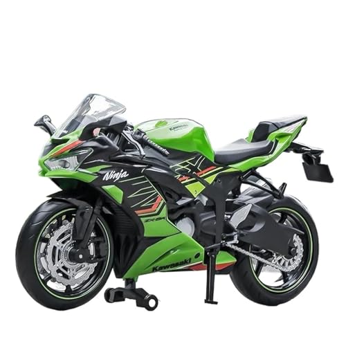 Miniatur Motorfahrzeug Modelle 1/12 Für Kawasaki Ninja ZX-6R Legierung Racing Cross-Country Motorrad Modell Simulation Metall Motorrad Modell Druckguss-Nachbildung von CYQOCD