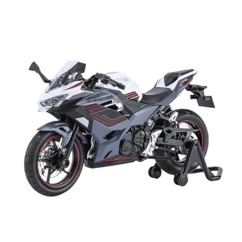 Miniatur Motorfahrzeug Modelle 1/12 Für Kawasakis Ninja 400 Legierung Cross-Country Motorrad Modell Metall Motorrad Modell Sound Und Licht Druckguss-Nachbildung von CYQOCD