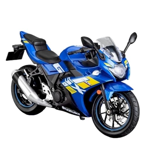 Miniatur Motorfahrzeug Modelle 1/12 Für Suzuki GSX-250R Spielzeug Motorrad Miniatur Modell 1:12 Off-Road Motorrad Racing Sound Licht Displays Druckguss-Nachbildung von CYQOCD